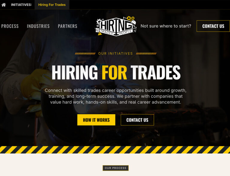 Hiring Trades People homepage